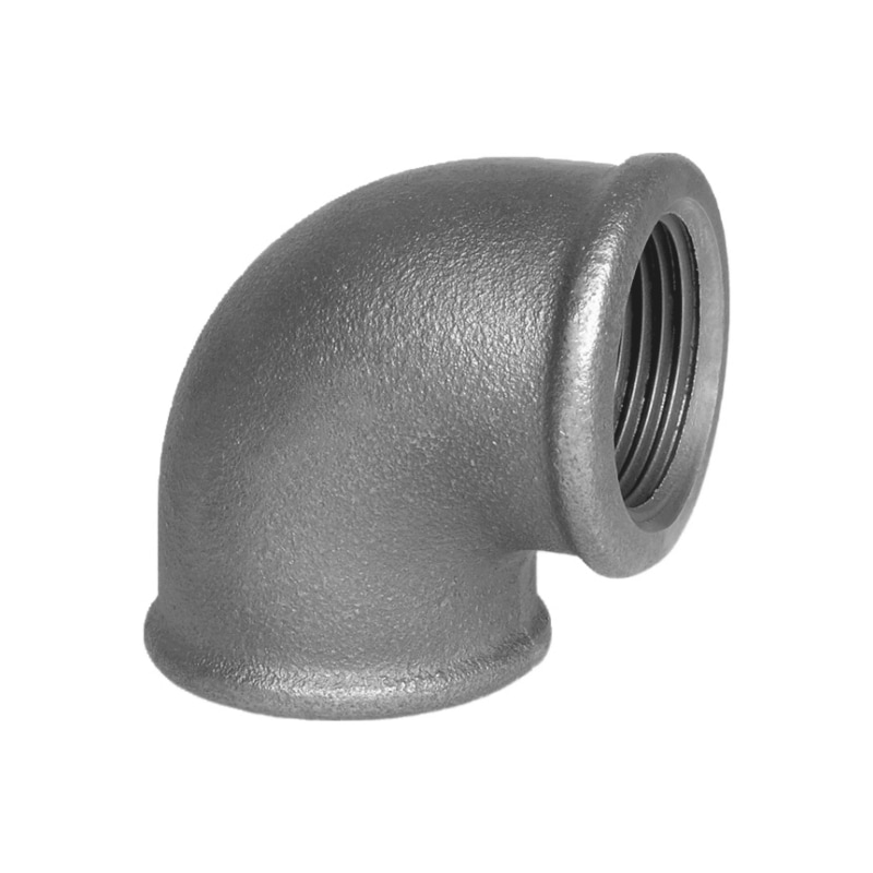 Raccord de tuyau coudé EN 10242 A1 galvanisé à chaud