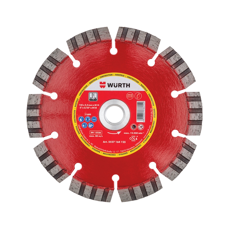 Disque diamant pour brique, pavé et béton - M14 - segmenté