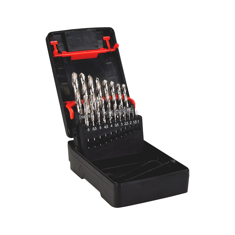 Coffret de forets métal HSCo8 DIN 338 - 19 pcs - Syska