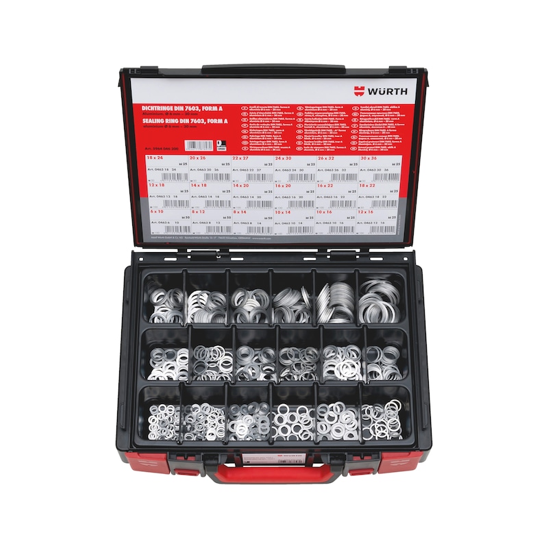 Coffret de joints en aluminium massif pour tuyauterie