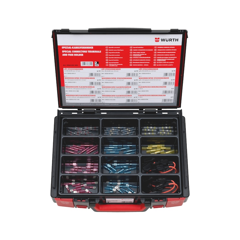 Coffret de connecteurs thermorétractables - 104 pcs - Sysko
