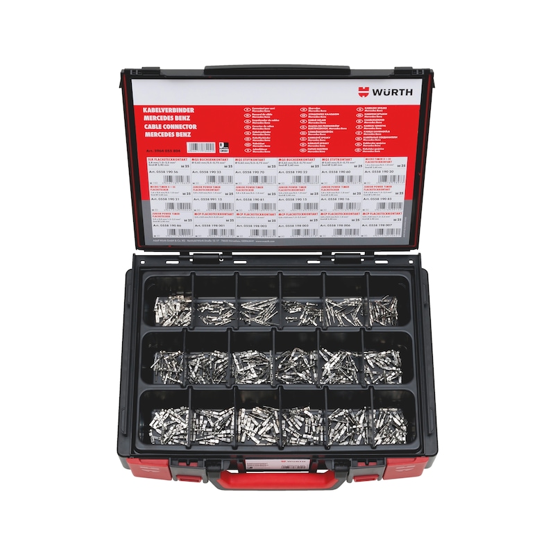 Coffret de 450 cosses non isolées à sertir pour Mercedes