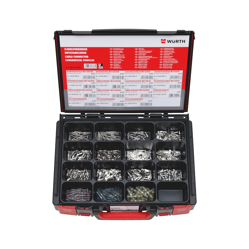 Coffret de 375 cosses non isolées à sertir pour poids-lourds