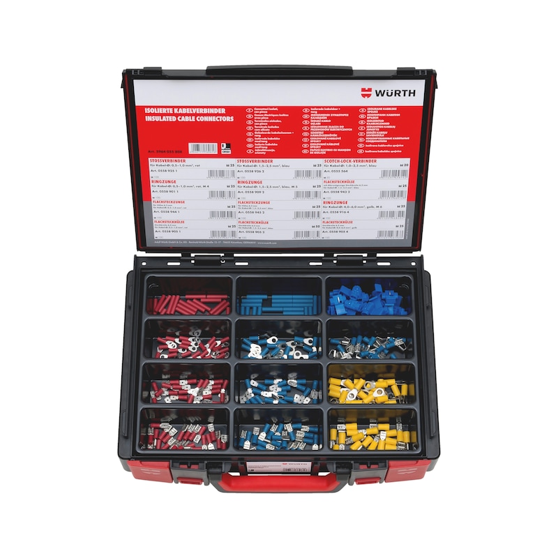 Coffret de cosses à sertir isolés 320 pcs Sysko
