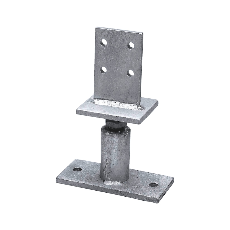 Support de poteau réglable D-S-H/TZN - robuste et esthétique