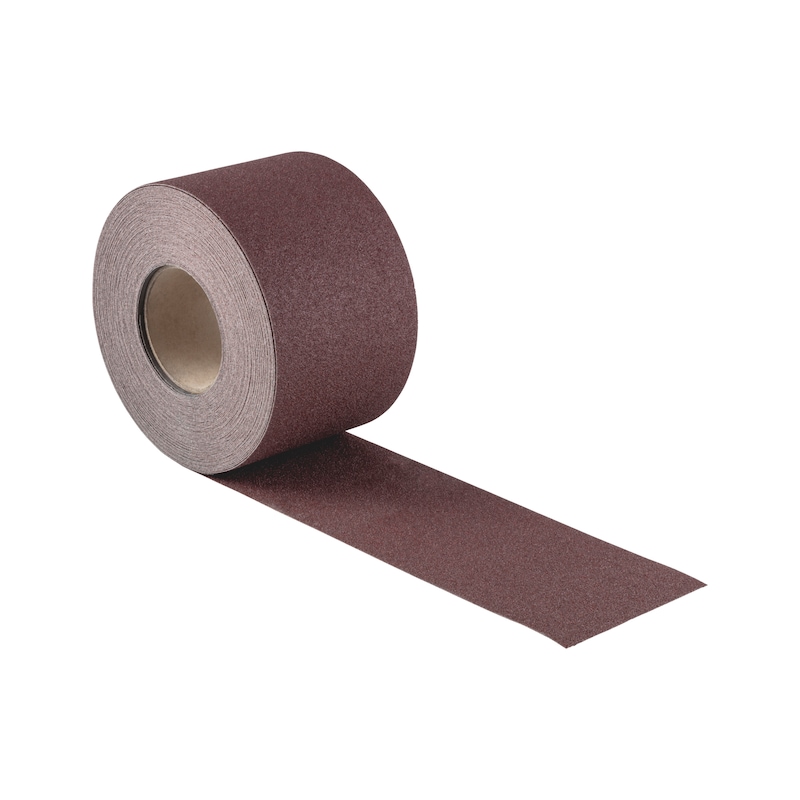 Rouleau de ponçage en toile 115mm - grain oxyde d'alu