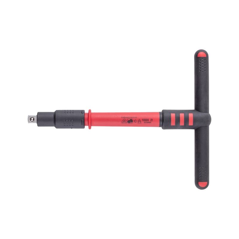 Poignée en T isolée VDE 3/8 pour douille