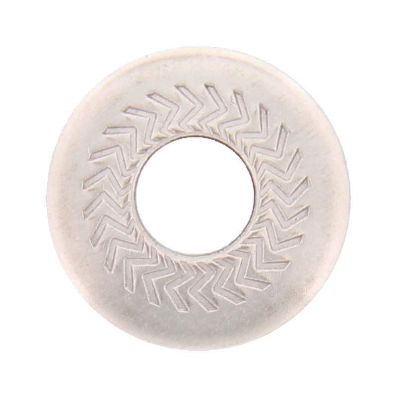 Rondelle de blocage striée - inox A4 brut - forme B
