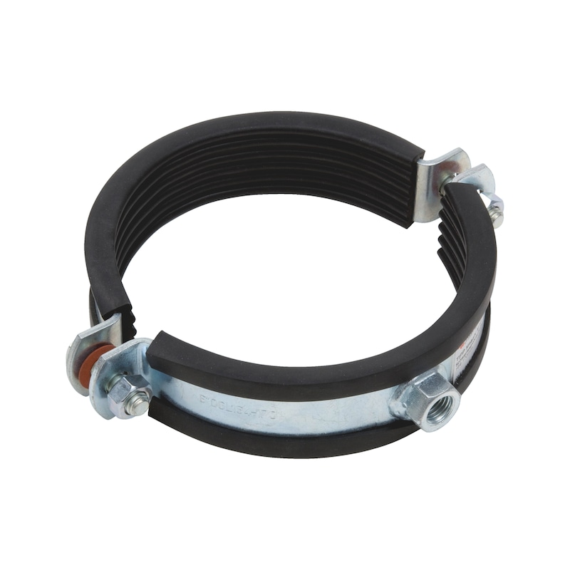 Collier de fixation TIPP avec caoutchouc pour tuyau