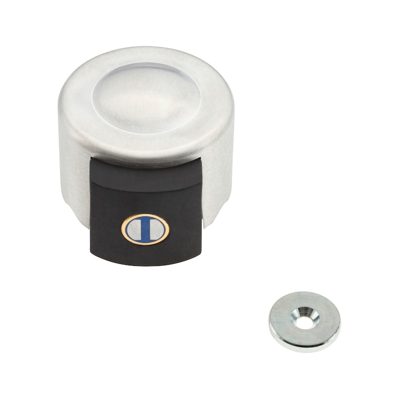 Arrêt de porte type A avec aimant 70N - fixation invisible