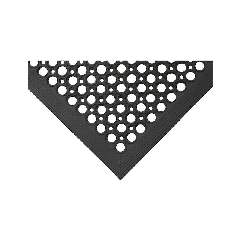 Tapis antifatigue perforé pour écoulement des liquides