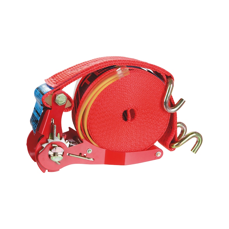 Sangle d'arrimage avec récupérateur de tension