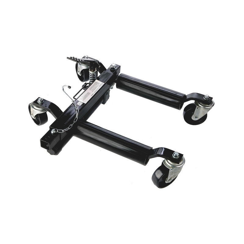 Chariot cric hydraulique sous roue pour déplacer véhicules