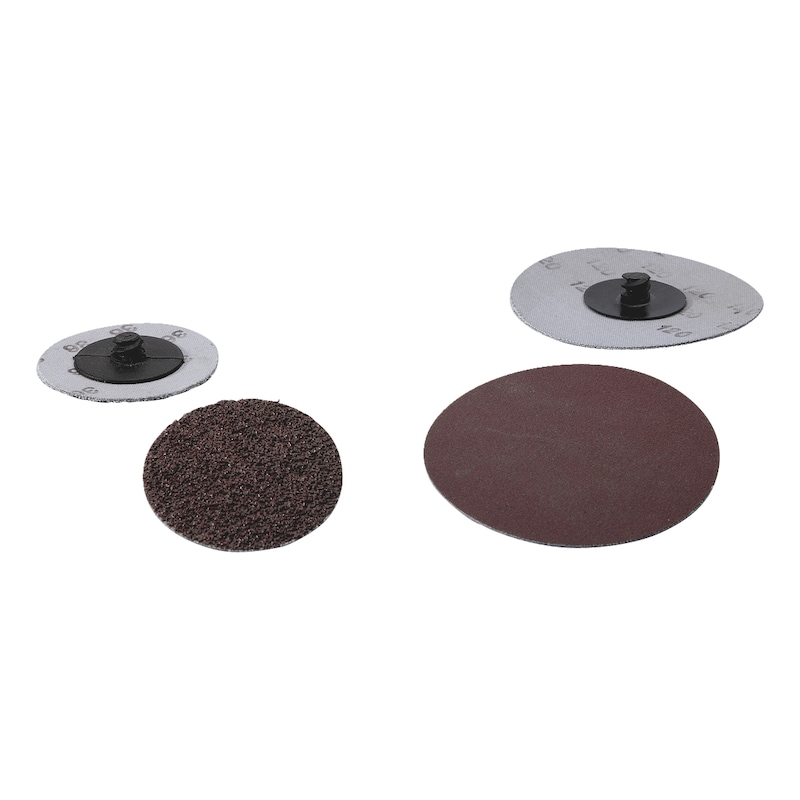 Mini-disque abrasif corindon à serrage rapide par vissage