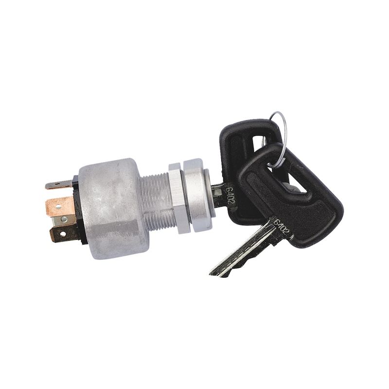 Lot 2 Interrupteurs à Clé 22mm 3 Positions Verrouillage - Bouton Poussoir DPST 2NO, Commande Sécurisée Pour Démarreur Et Circuit Électrique