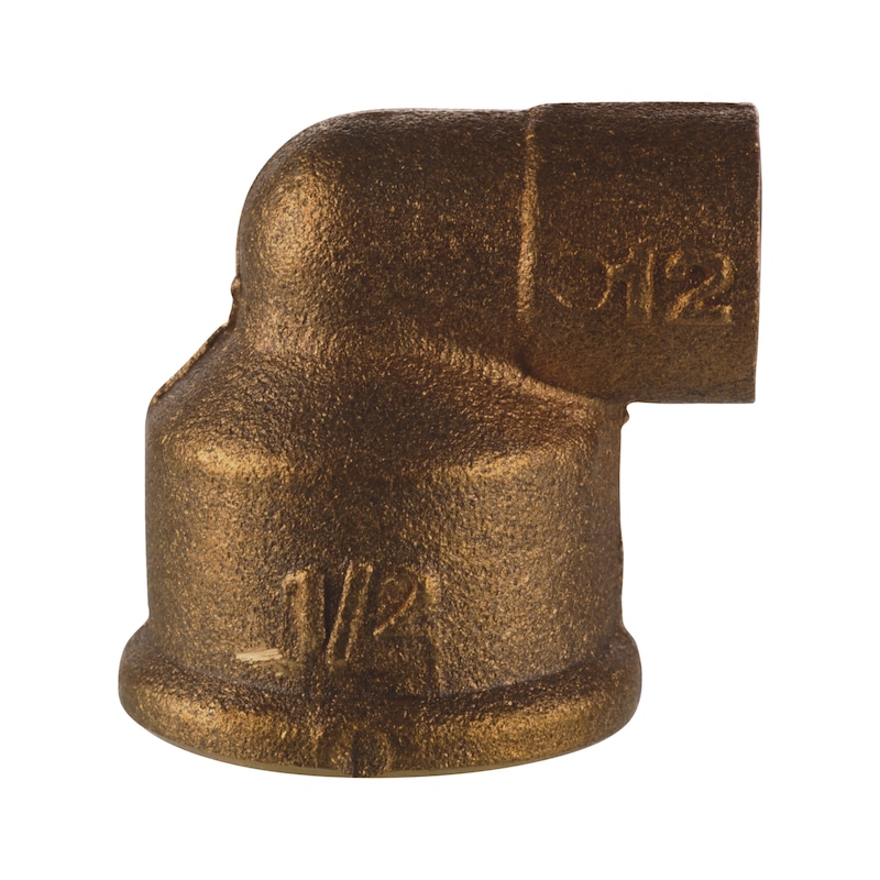 Coude à souder femelle à 90° en laiton pour tuyauterie de sanitaire