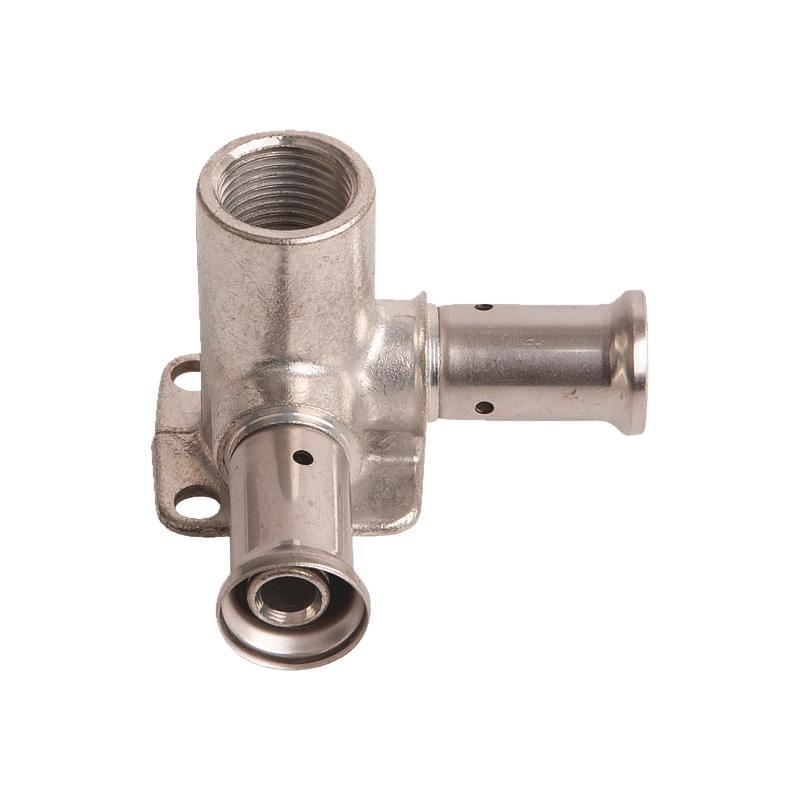 Culasse double femelle laiton à sertir pour tube multicouche