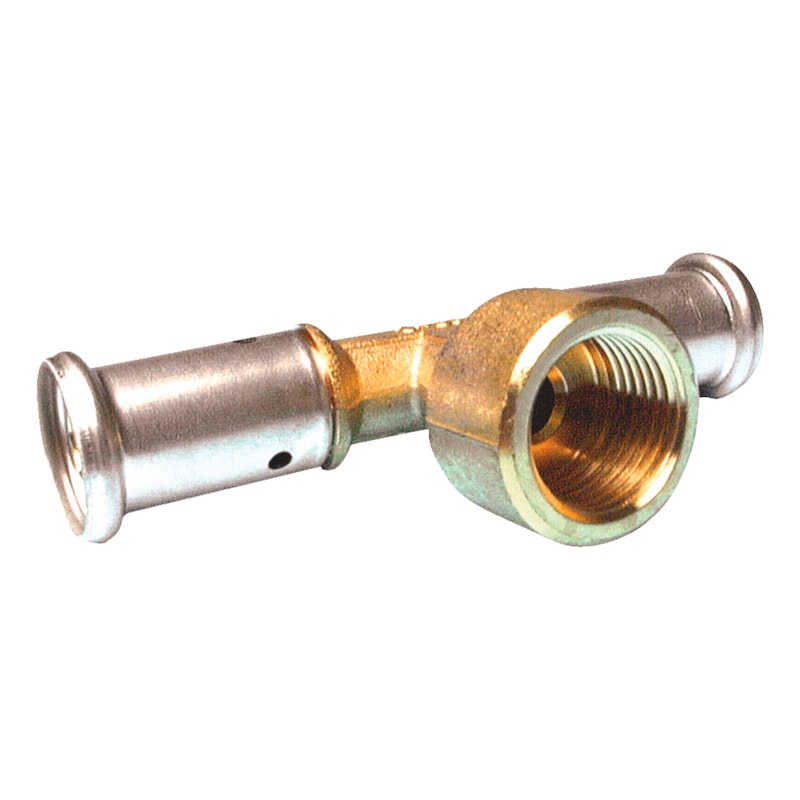 Té femelle laiton à sertir pour tube multicouche