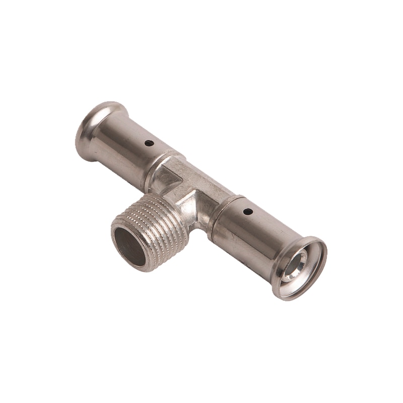 Té mâle laiton à sertir pour tube multicouche