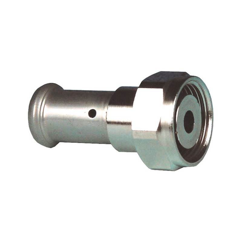 Raccord laiton à sertir écrou tournant Eurocône pour tube multicouche