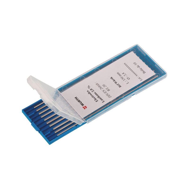 Wolframelektrode, blå