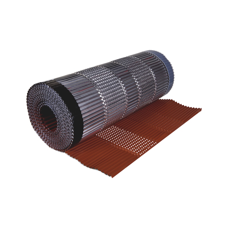 Closoir Canal Flex alu pour faîtage/arêtier ventilé - tuiles galbées