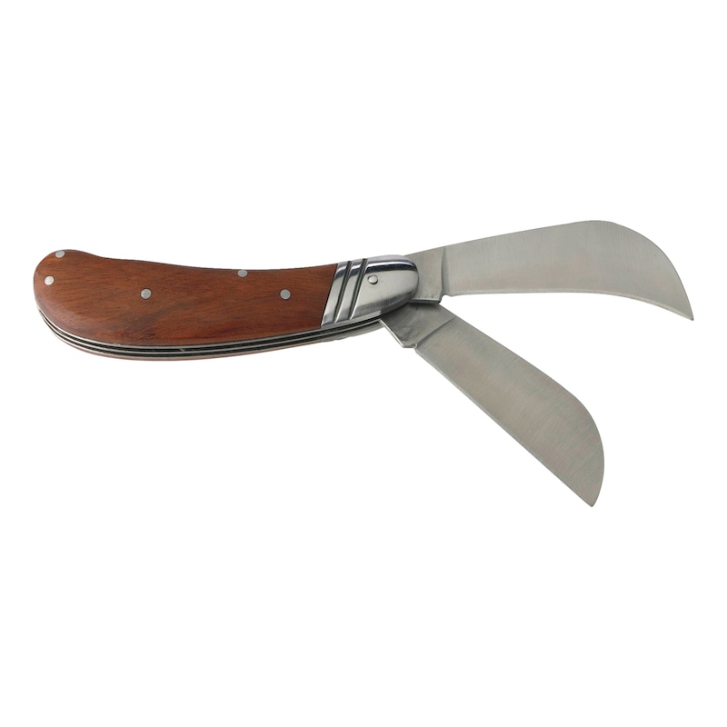 Couteau à dénuder double lame en acier inoxydable