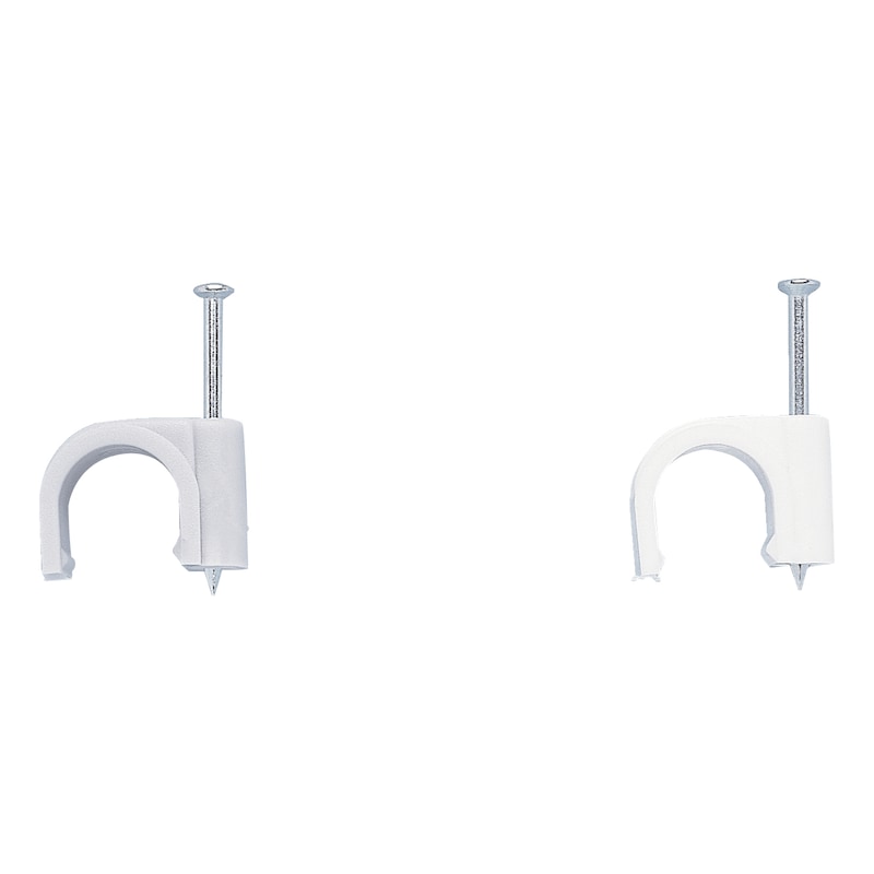 Pontet plastique à clou pour câbles - résistant et durable