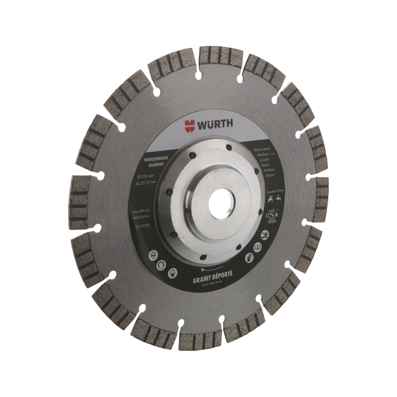 Disque diamant déporté pour granit - 230 mm