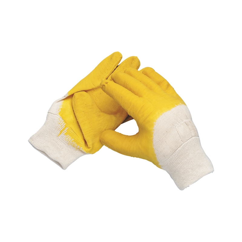 Gants de protection Latex/Coton pour manutention - cat 2