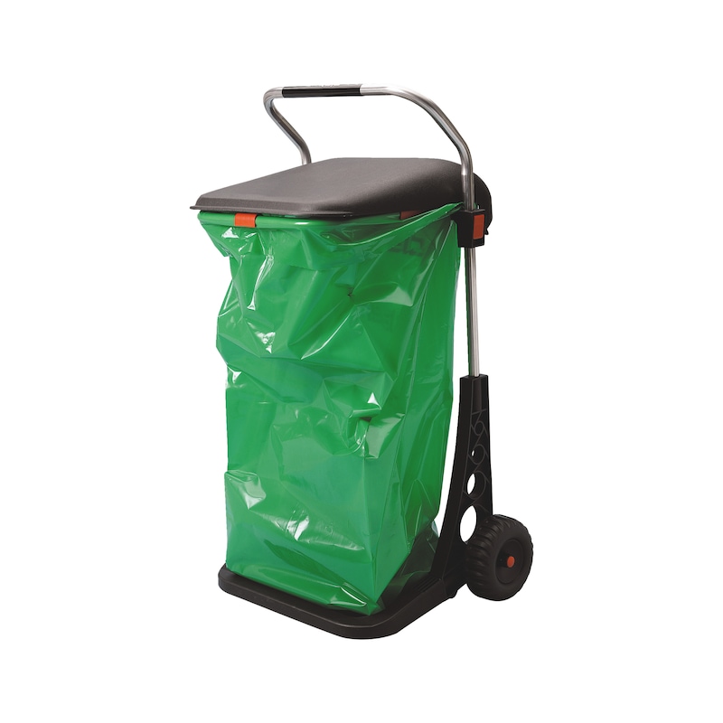 Chariot poubelle pour jardin / déchets verts