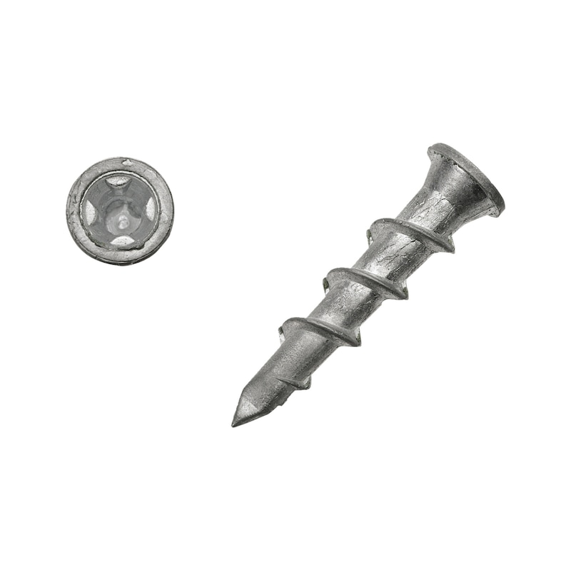 Vis zamak autoperceuse pour plinthe et goulotte