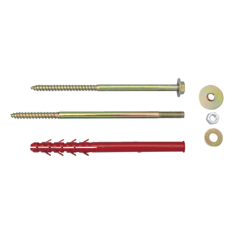 Lot complet de fixation chauffe-eau avec cheville nylon