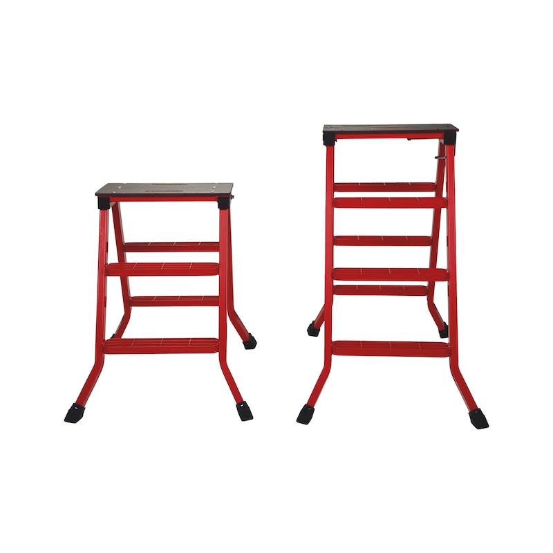 Marchepied en alu avec marches caillebotis