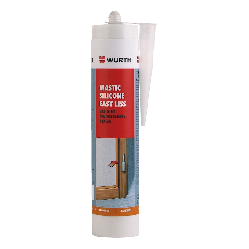 Mastic silicone Easy Liss pour bois et menuiserie - 310ml