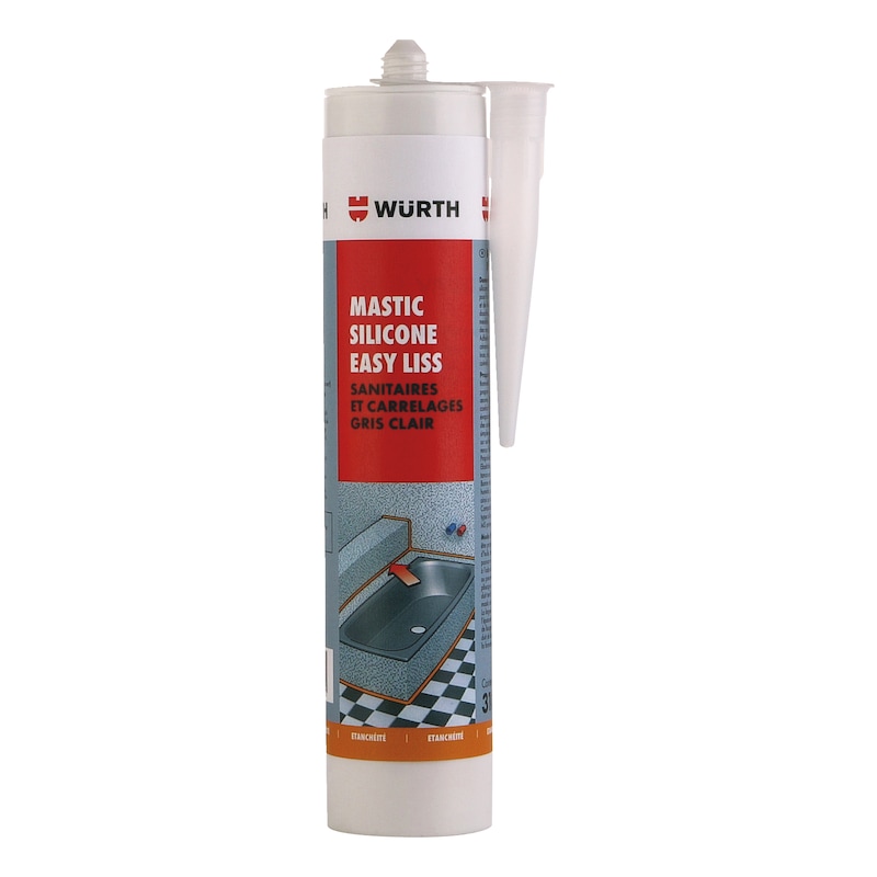 Mastic silicone Easy Liss pour sanitaire et carrelage - 310ml