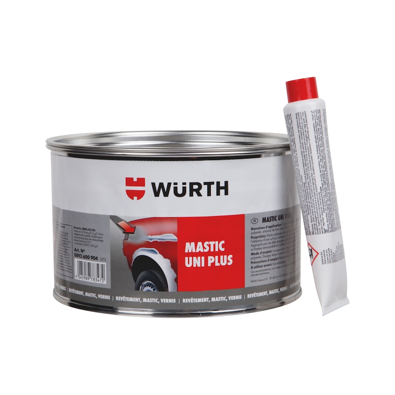 Mastic polyester Uni Plus pour carrosserie - facile à lisser