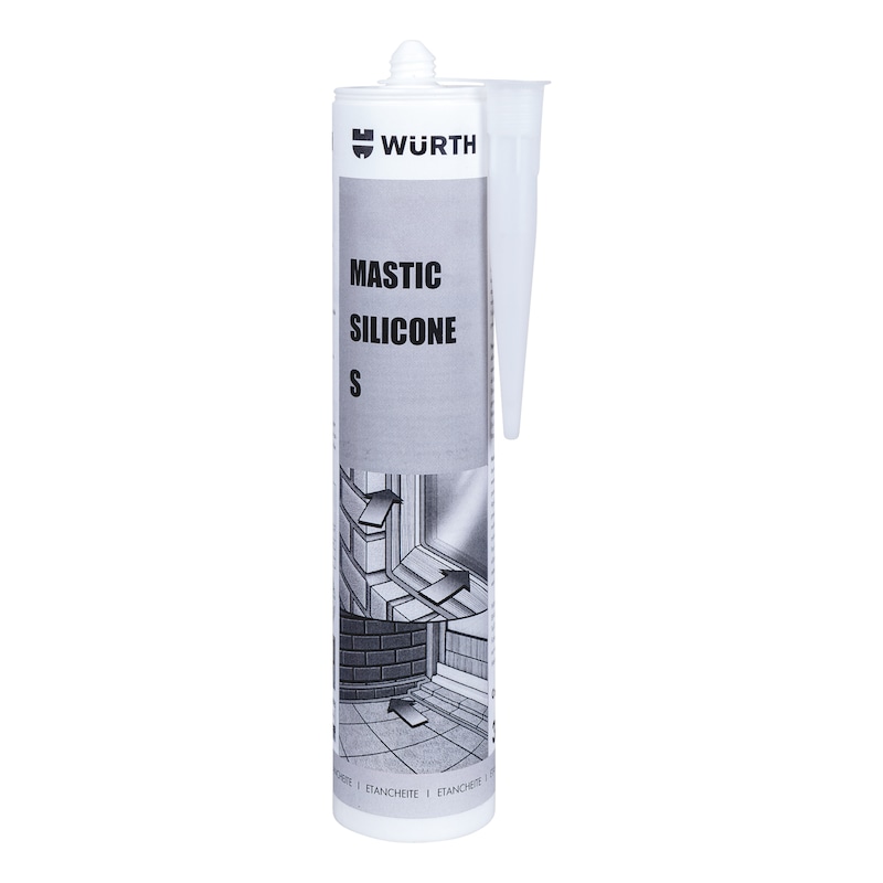 Mastic Silicone Neutre S - label SNJF - Blanc ou Transparent