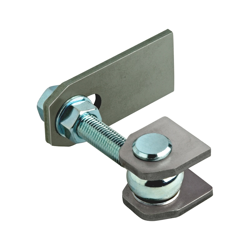 GAH-Alberts 417833 Bannière De Portail | Pour Ouverture à 180° | Version Courte | Vis Et écrous Galvanisés à Chaud, Boulons Et Goupilles En Acier Inoxydable | Filetage M24