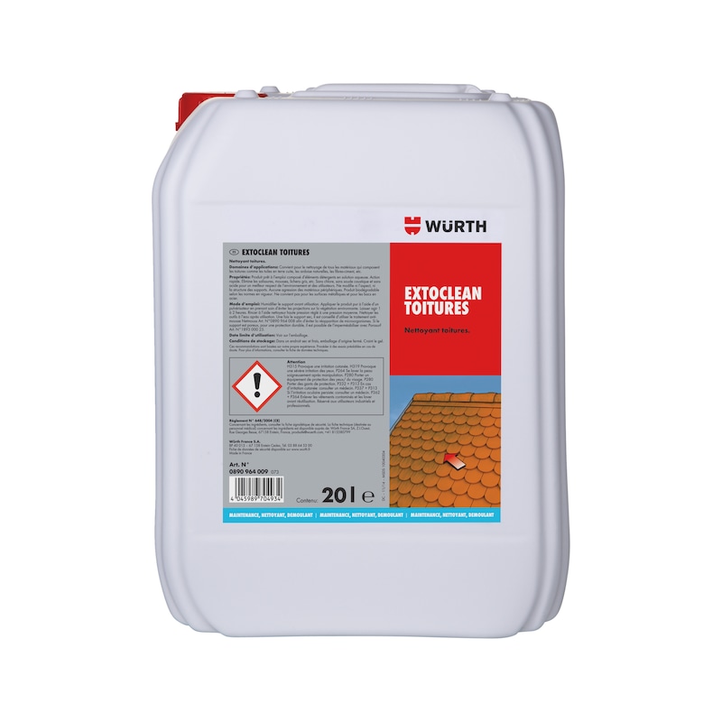 Nettoyant Extoclean pour toitures - 20L - action rapide