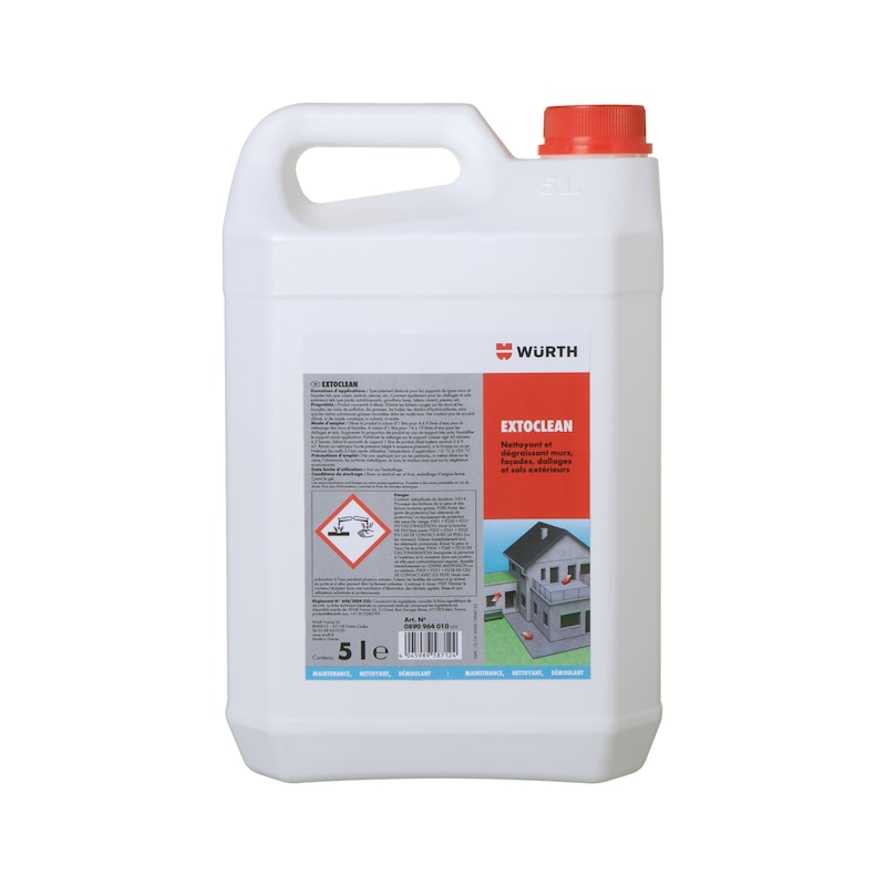 Nettoyant Extoclean pour mur, façade, dallage et sol extérieur