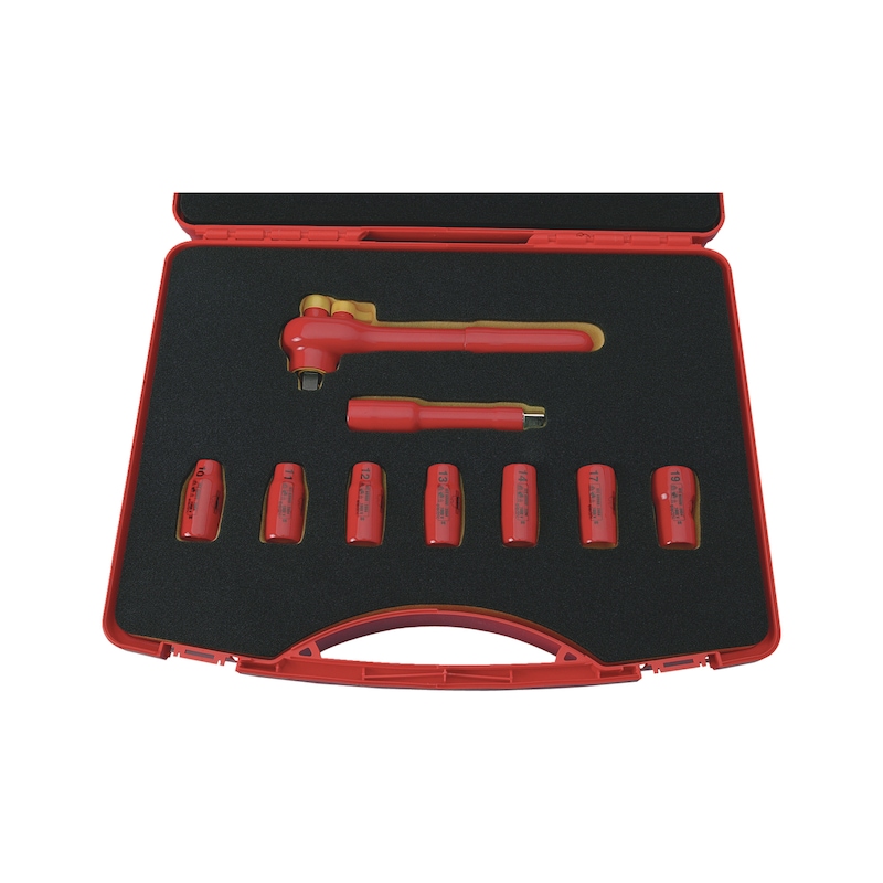 Assortiment d'outils isolés VDE d'électricien 9 pièces