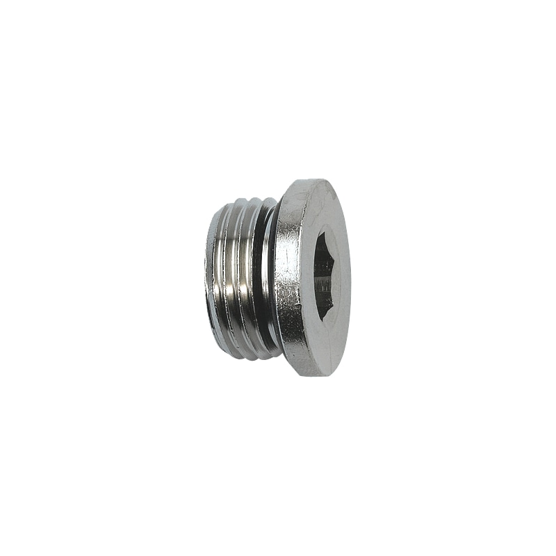 Bouchon mâle six pans creux cylindrique pour air comprimé