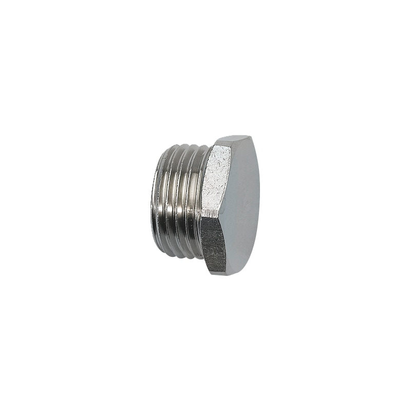 Bouchon mâle tête hexagonale cylindrique pour air comprimé