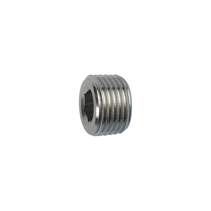 Bouchon mâle sans tête 6 pans creux conique pour air comprimé