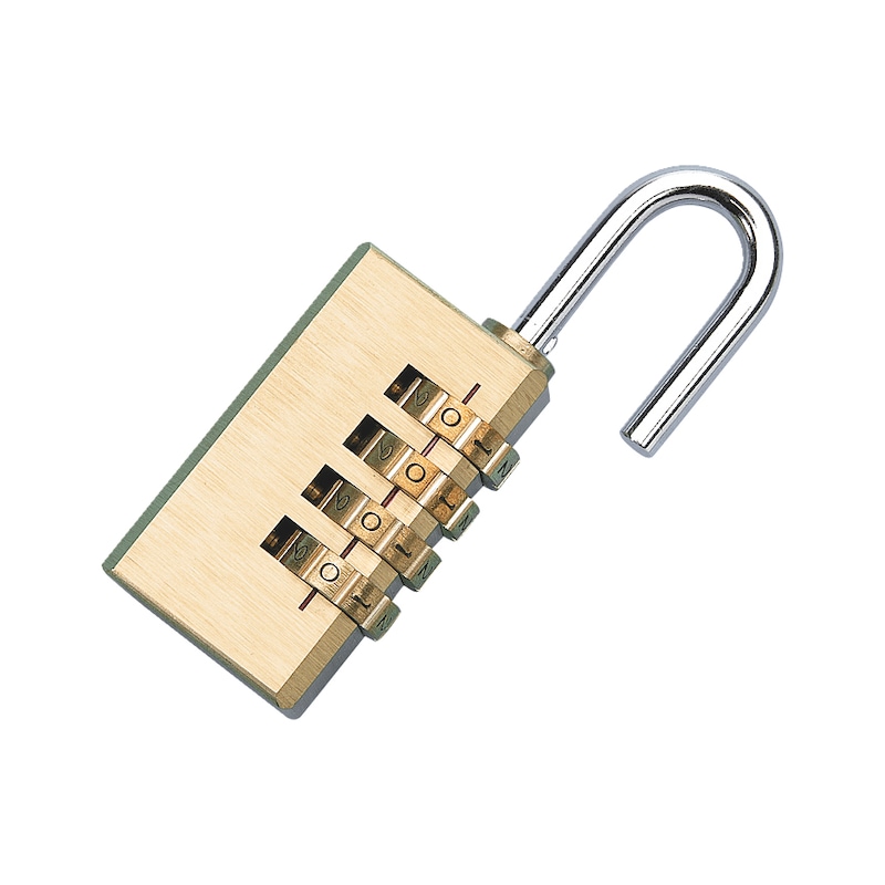 Cadenas à Combinaison 4 Chiffres – Largeur Corps 28 Mm, Arceau 5 Mm – Laiton Massif – Uxcell