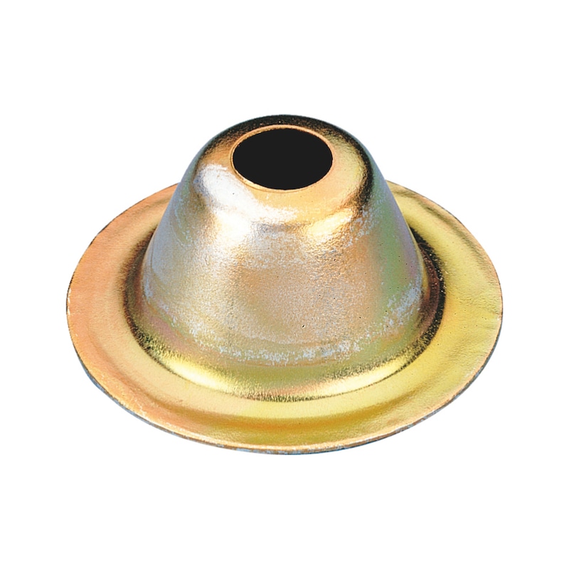 Rosace conique Atlas - acier zingué jaune (A2L)