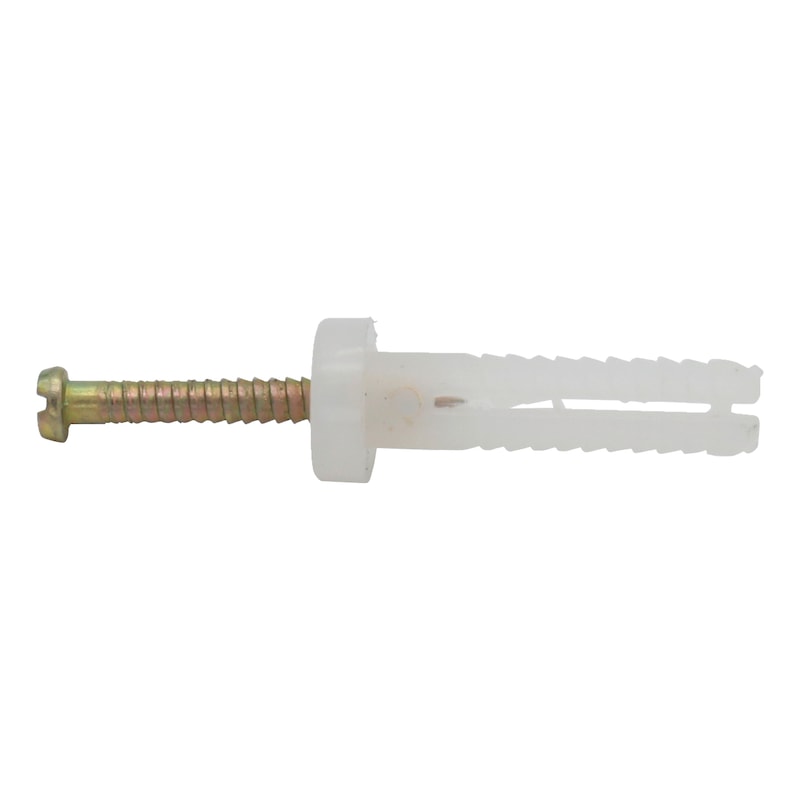 
Nail anchor nylon flat collar w. pin zinc plated
