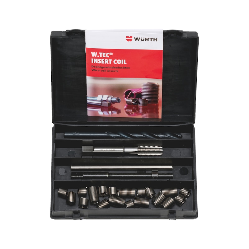 Coffret d'inserts hélicoïdaux/filets rapportés W-Tec DIN 8140