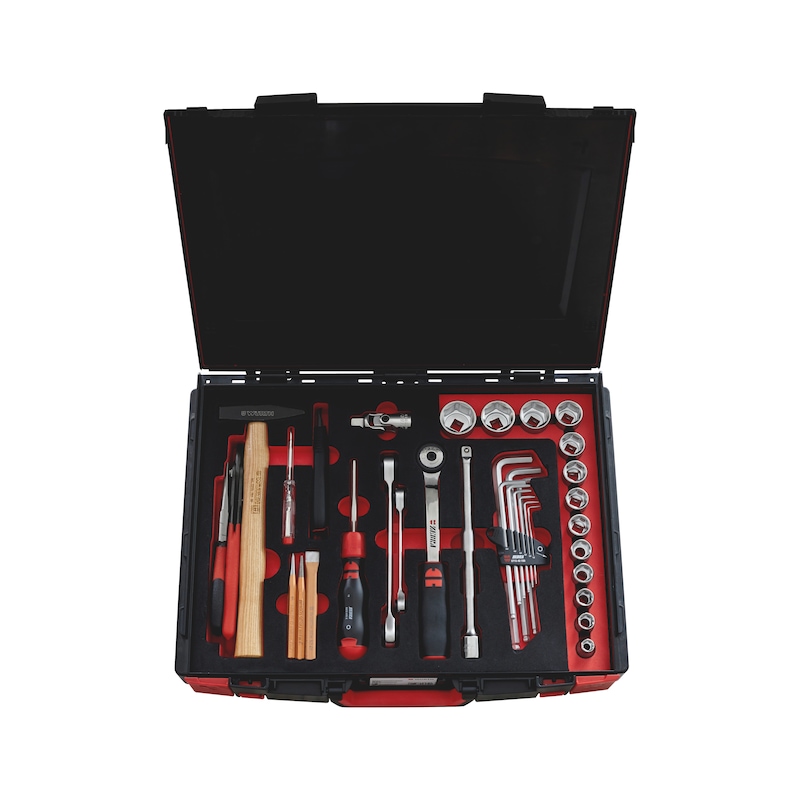 Coffret Sysko 8.4.1 avec 37 outils : douille, clé, cliquet...